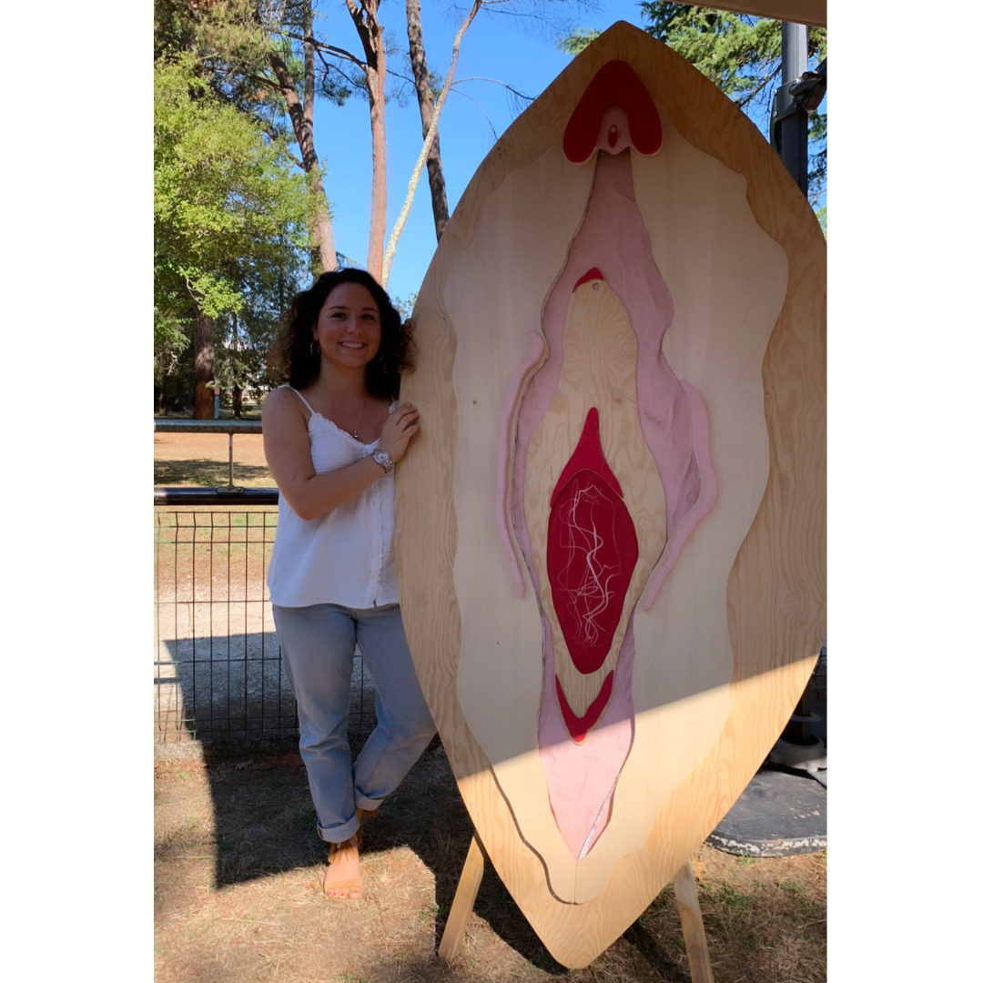 Rencontre avec l'association Nouveaux Cycles et leur Vulve géante 